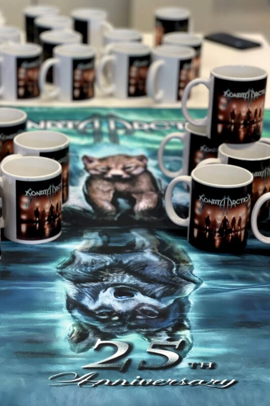 Sonata Arctica tuotteet mukipainatus