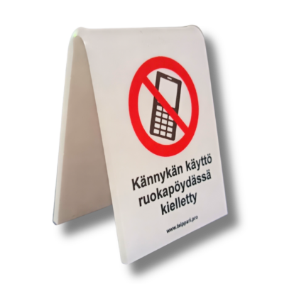 Kännykän käyttö ruokapöydässä kielletty